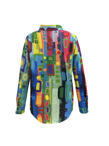 Charlie™ - Camisa Estampa Geométrica